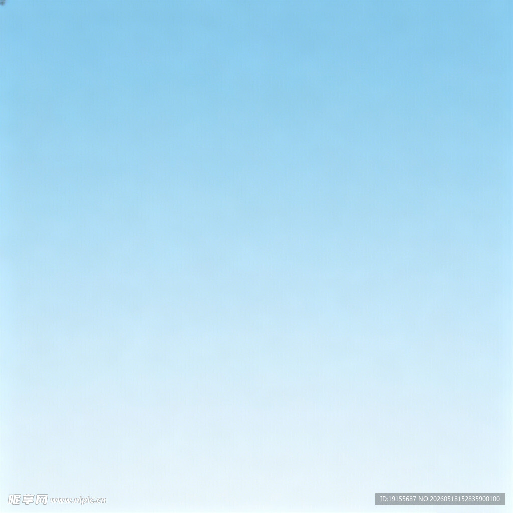 纯净渐变浅蓝色天空背景