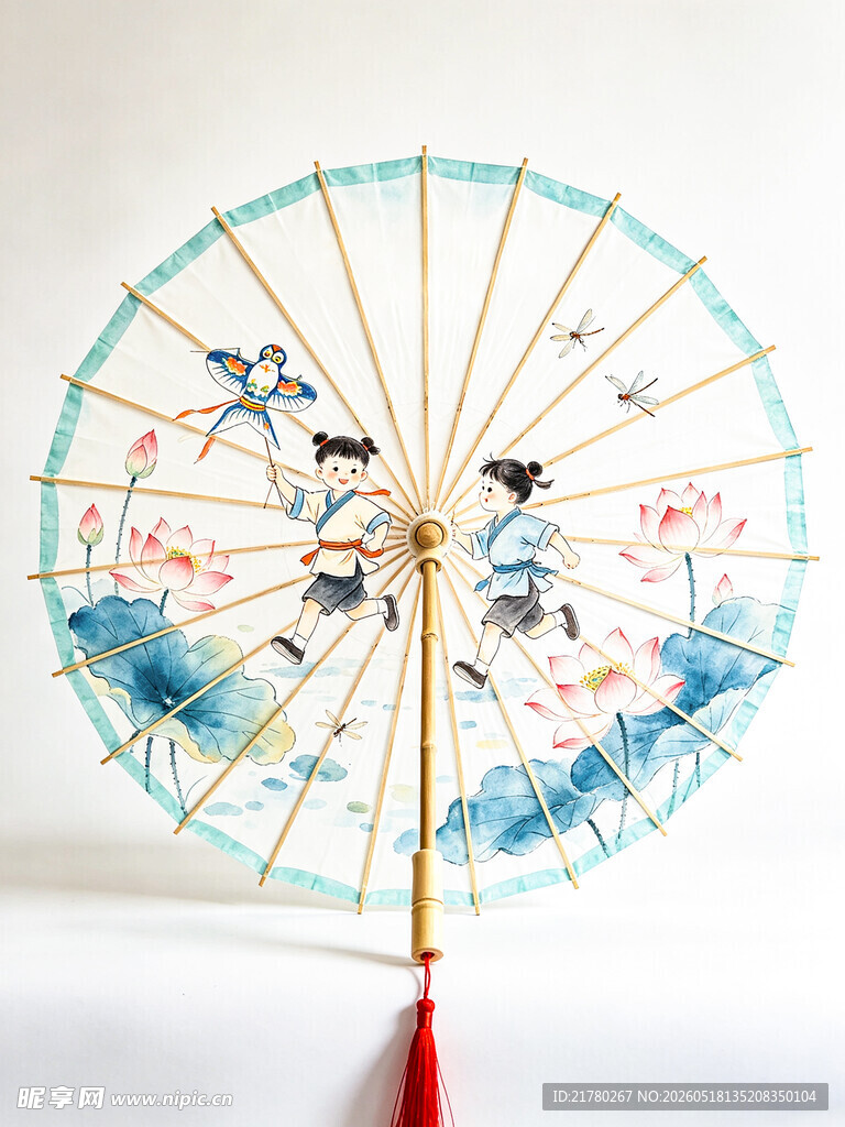 古风手绘油纸伞