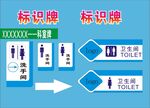 卫生间标识牌指引图示