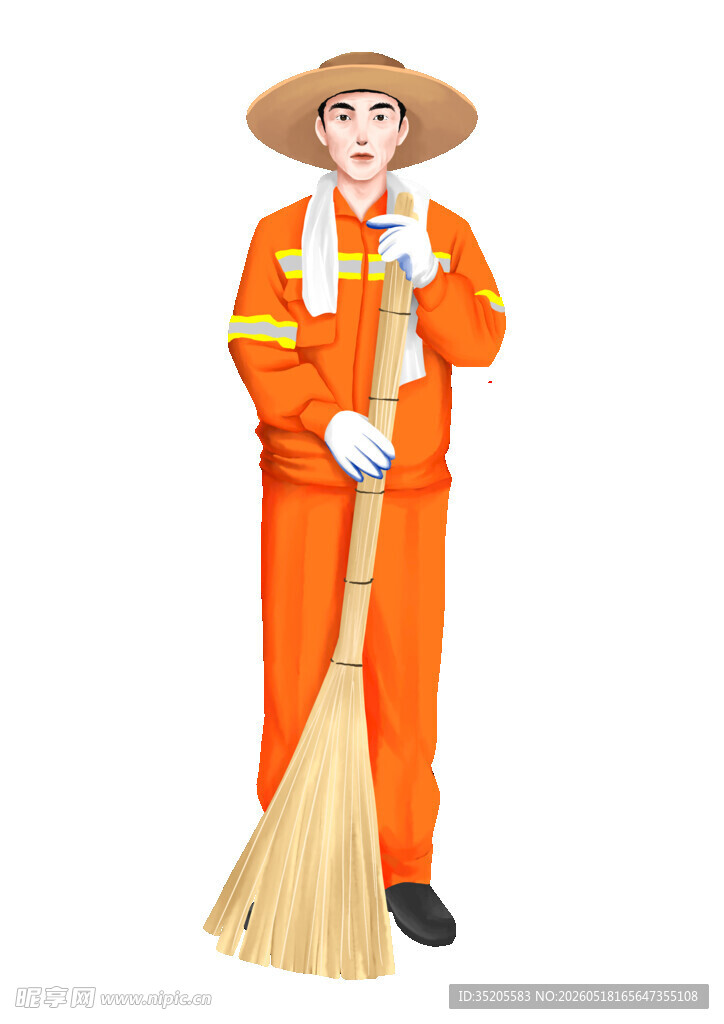 环卫工人形象