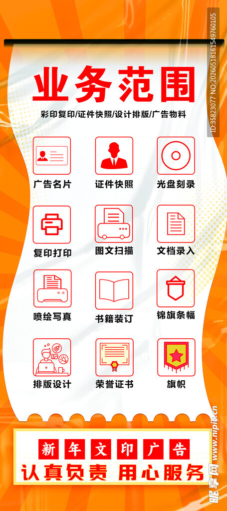 图文店业务范围展示图