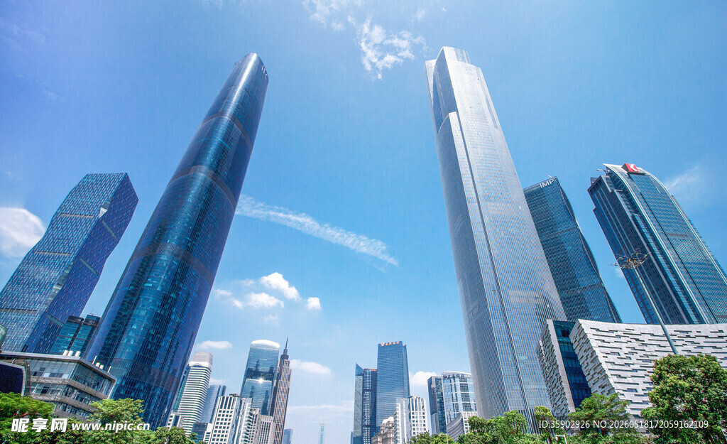 现代都市摩天大楼景观