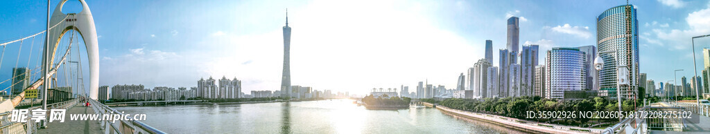 现代都市天际线景观