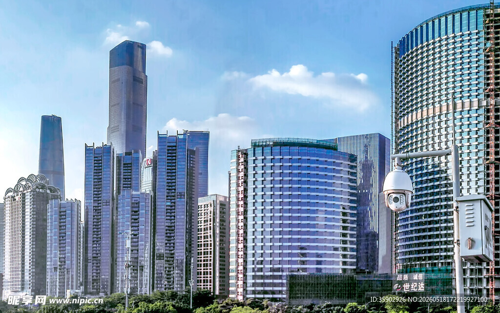 现代都市摩天大楼景观