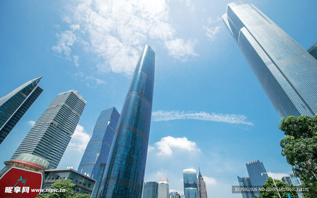 都市摩天大楼景观