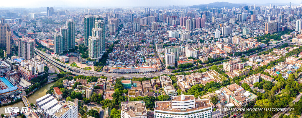 俯瞰繁华都市景观