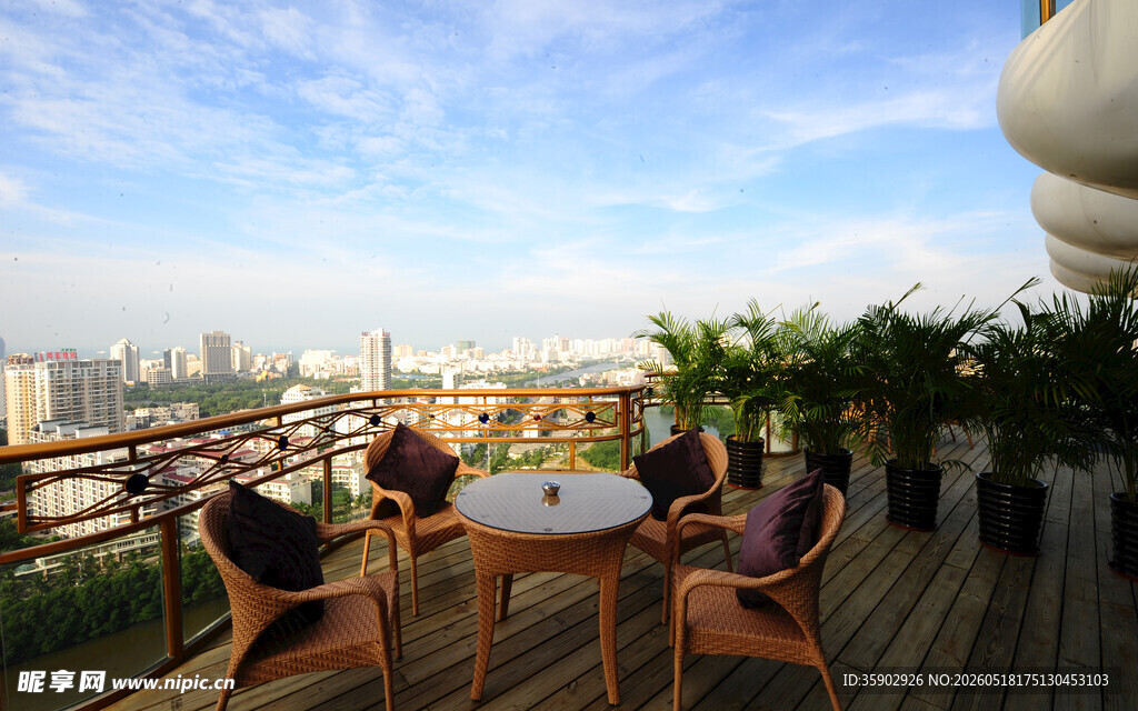 屋顶露台休闲美景