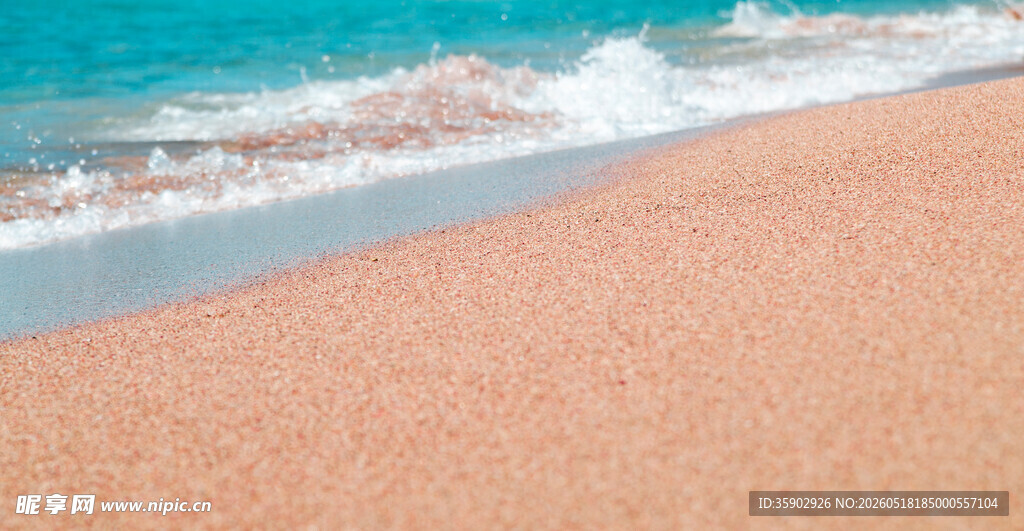 沙滩海浪美景