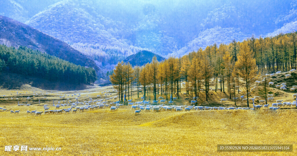 秋日山谷美景