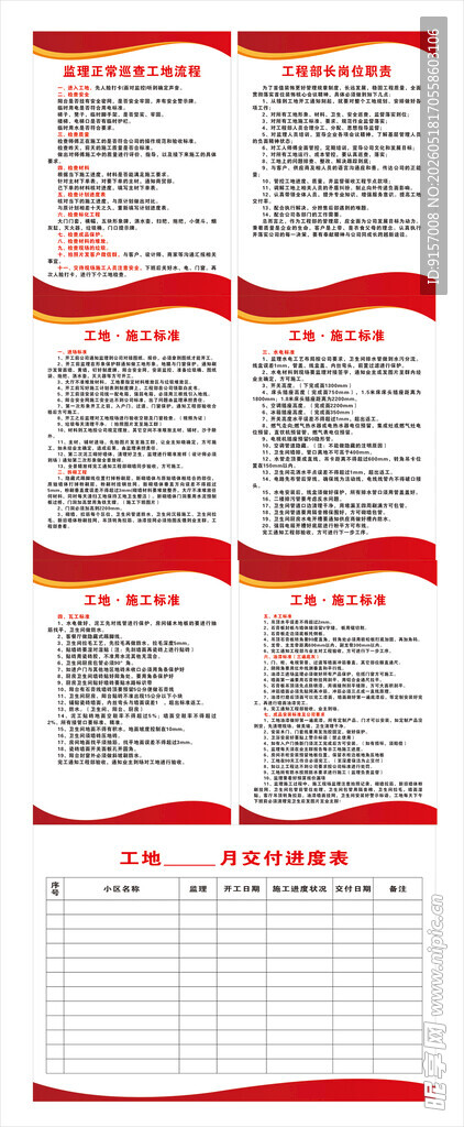 工地制度牌