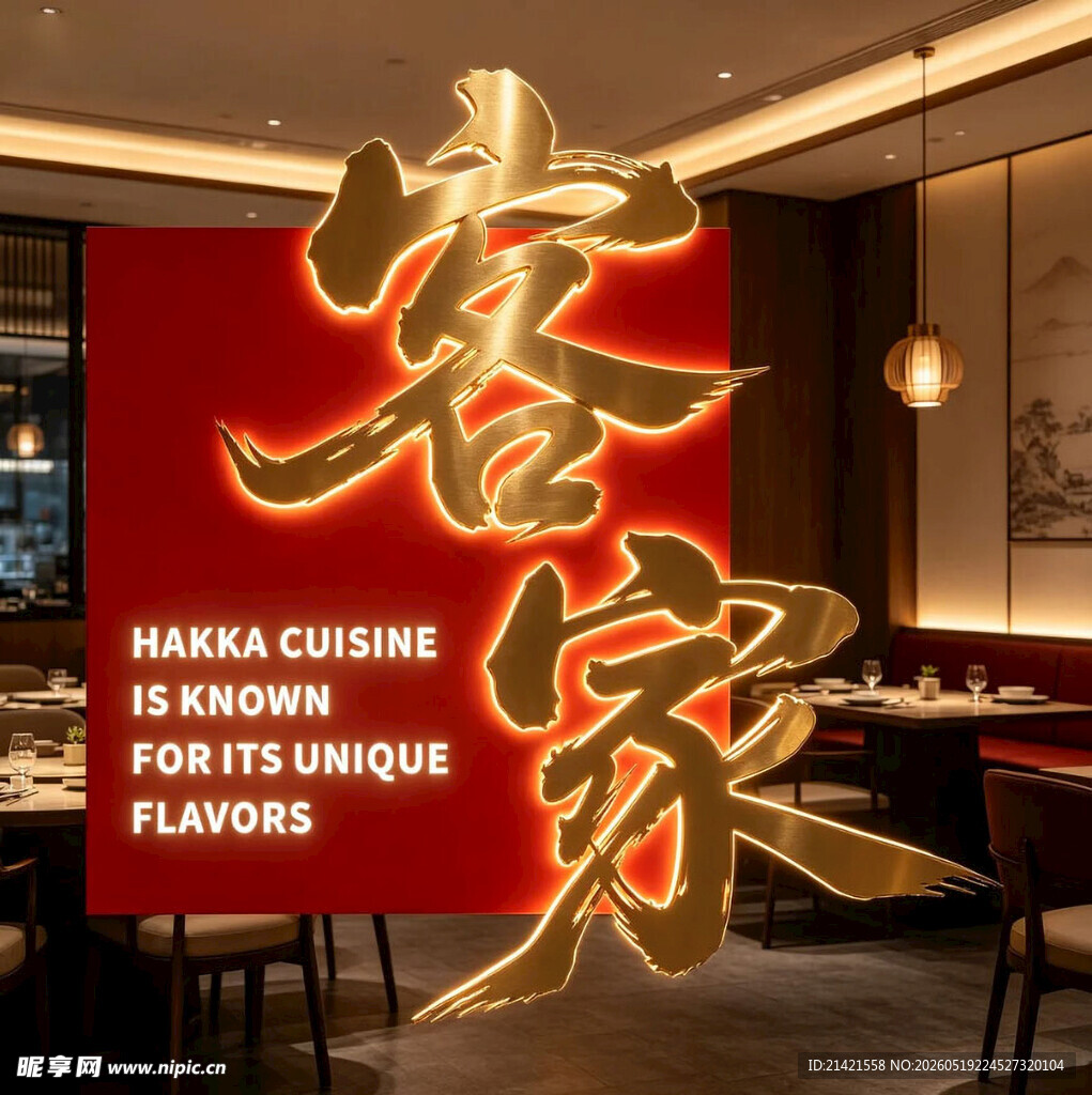 客家文字主题装饰