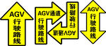 AGV智能搬运车指示标识牌
