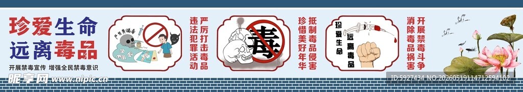 禁毒围墙广告