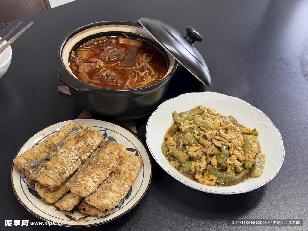 美食 炸带鱼
