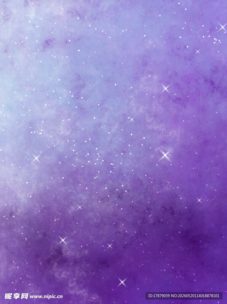 梦幻紫色星空背景