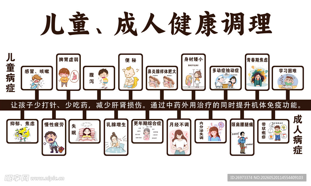 儿童 成人健康调理