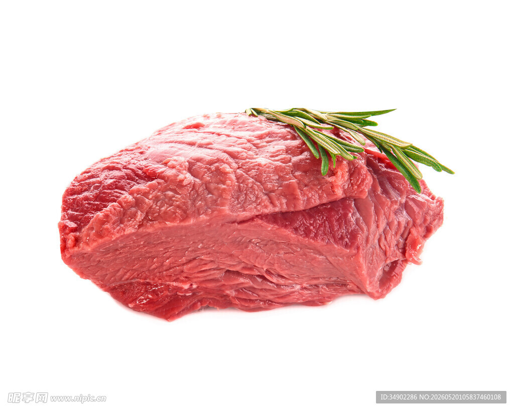 新鲜生牛肉配迷迭香