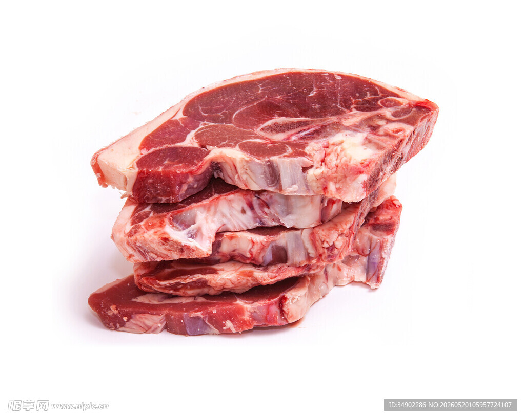新鲜牛肉切块