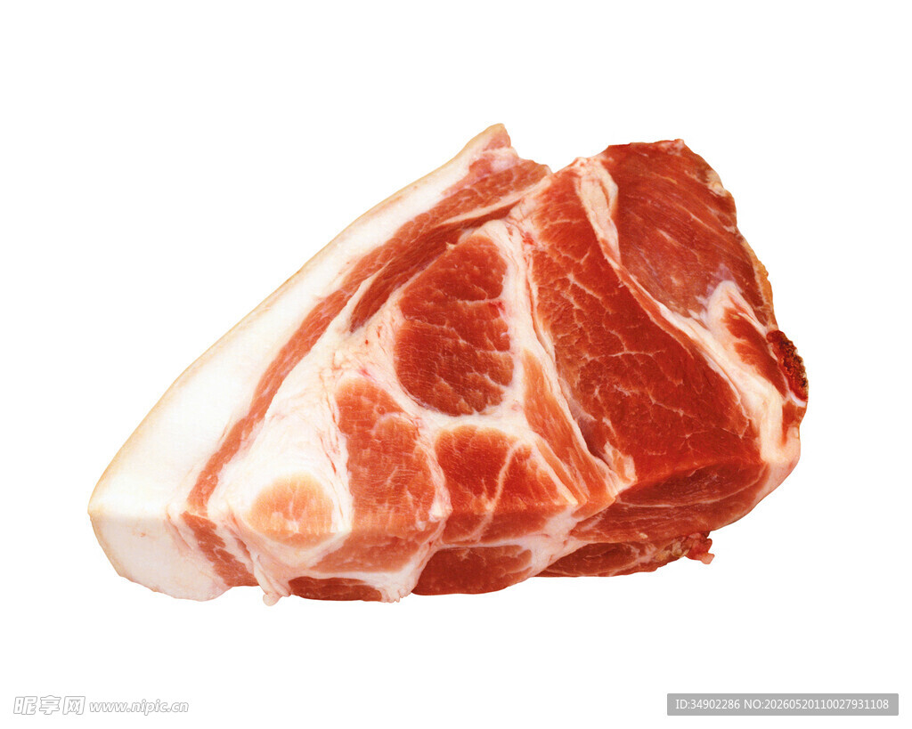 新鲜猪肉块