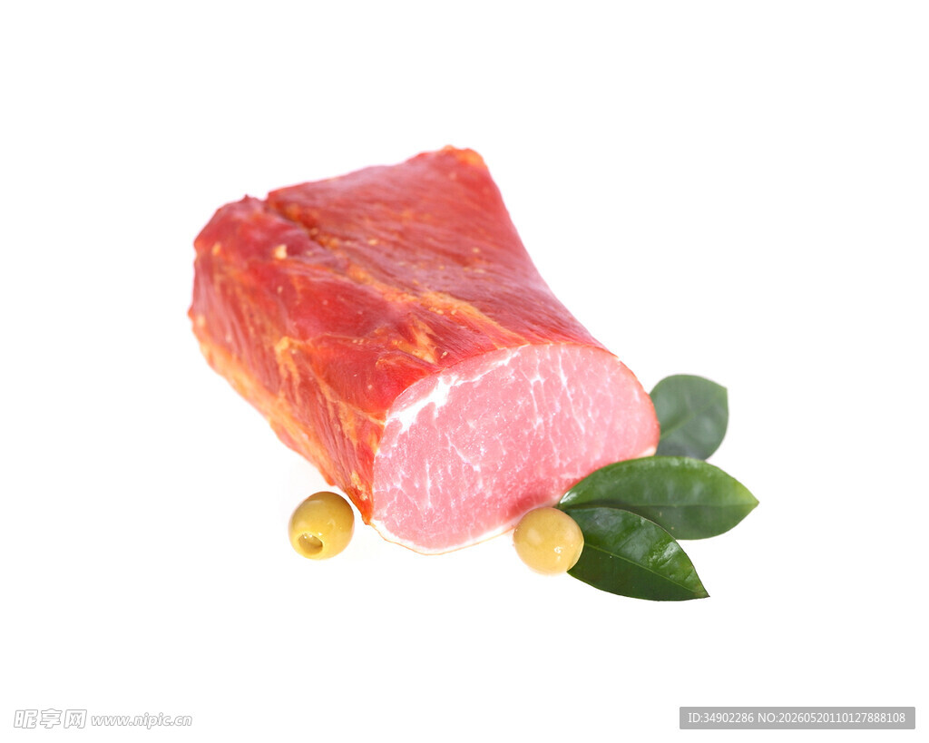 新鲜猪肉块配香料
