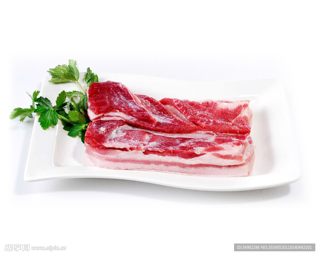 新鲜五花肉