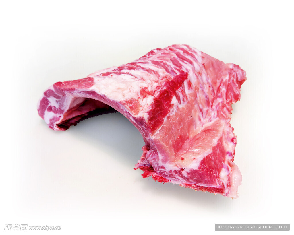 新鲜弯曲牛肉排骨