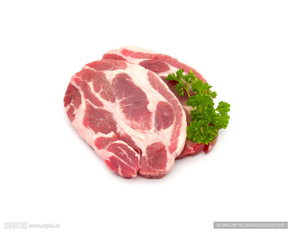 新鲜猪肉卷