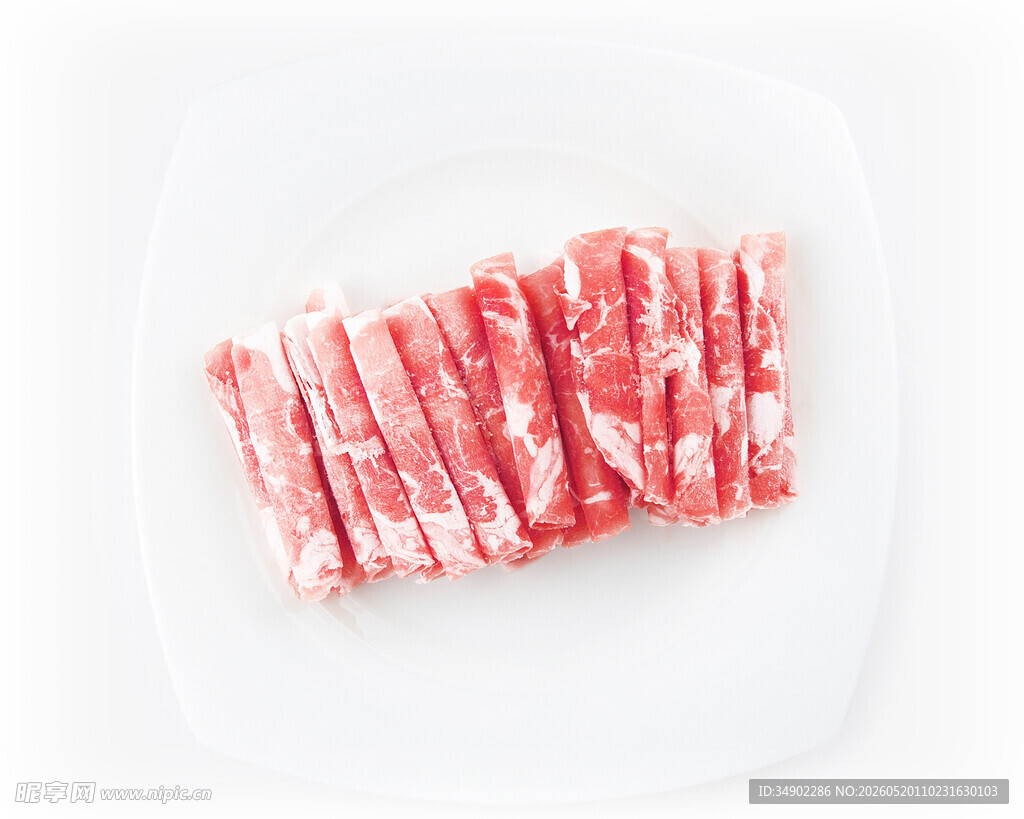 新鲜牛肉卷