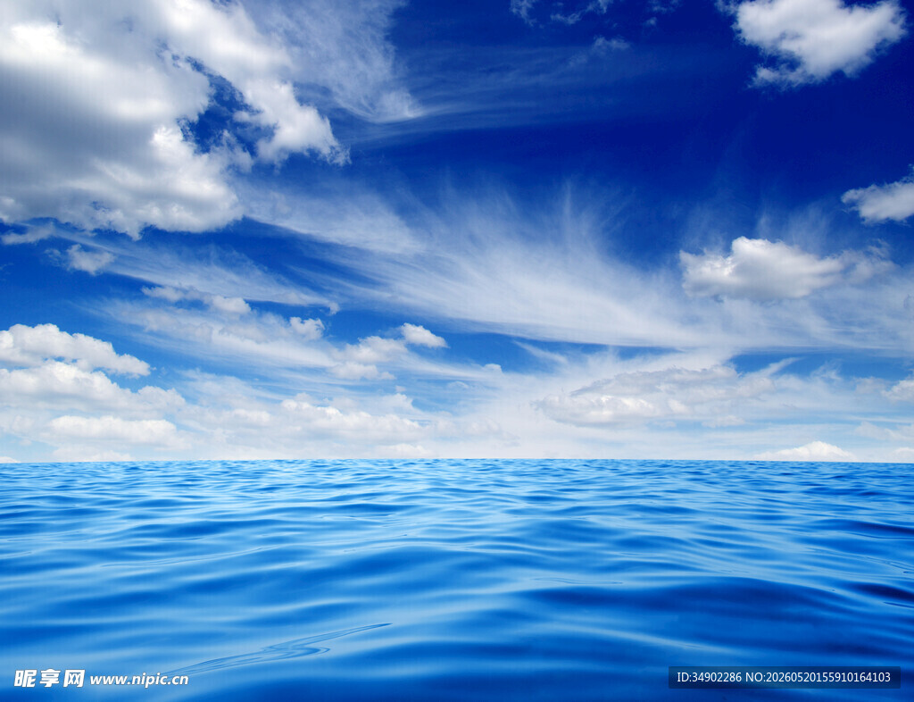 蔚蓝大海与晴空