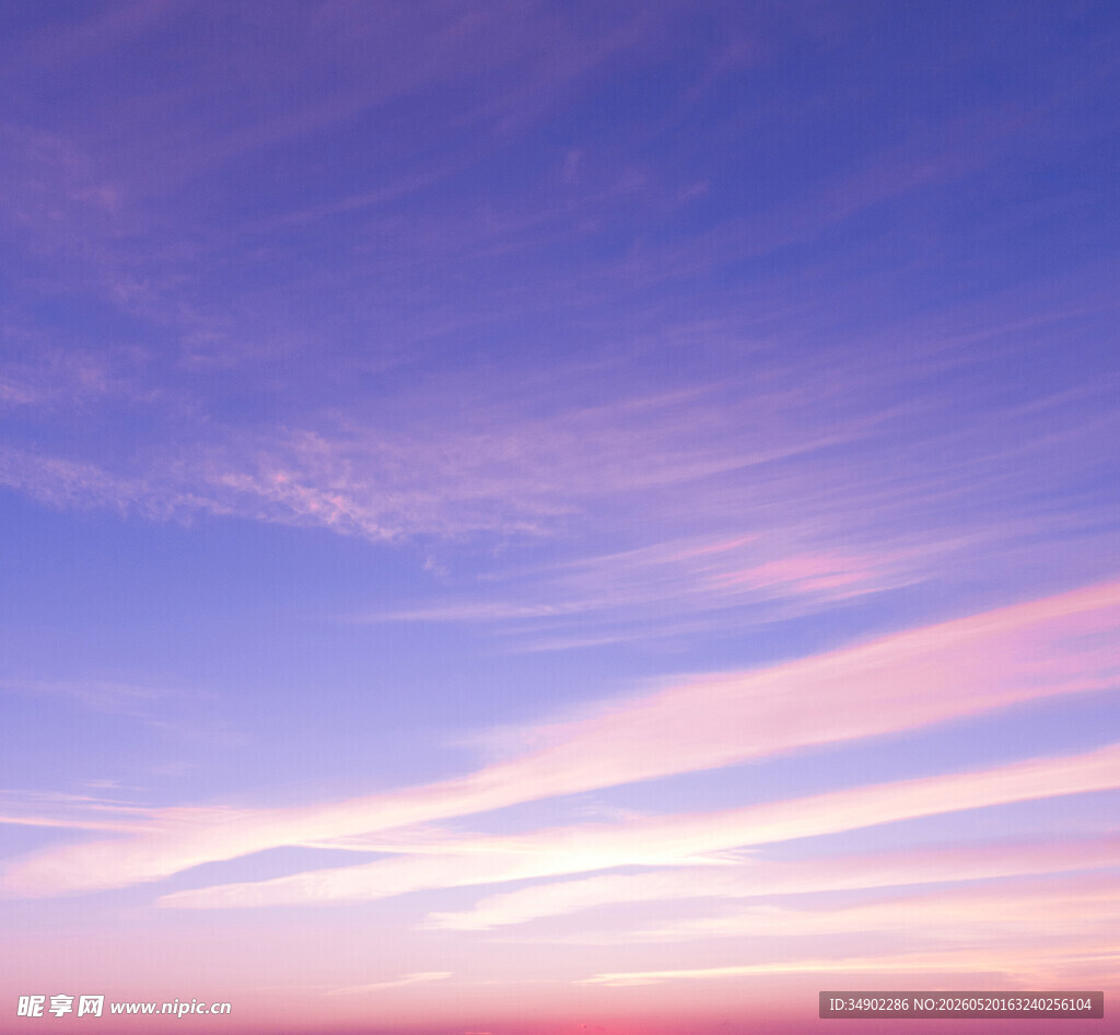 梦幻天空晚霞美景