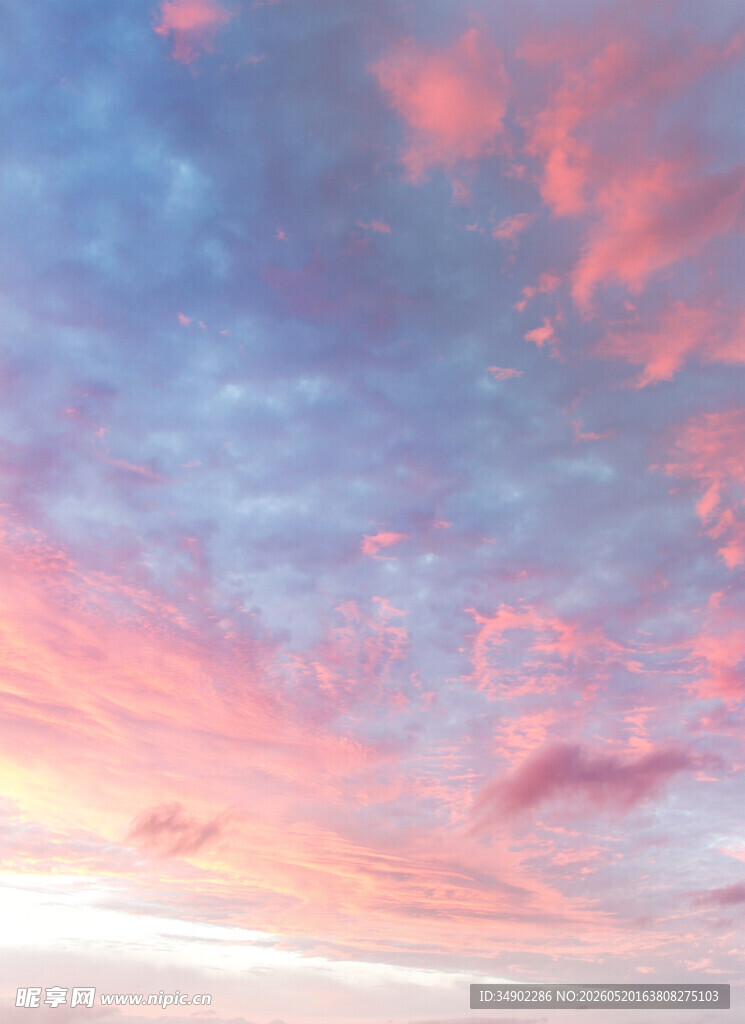 绚丽晚霞天空美景
