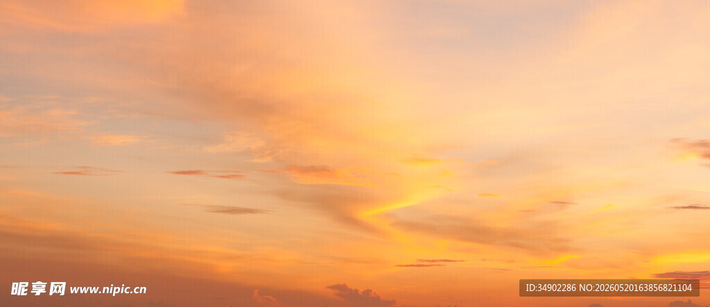 绚丽晚霞天空美景