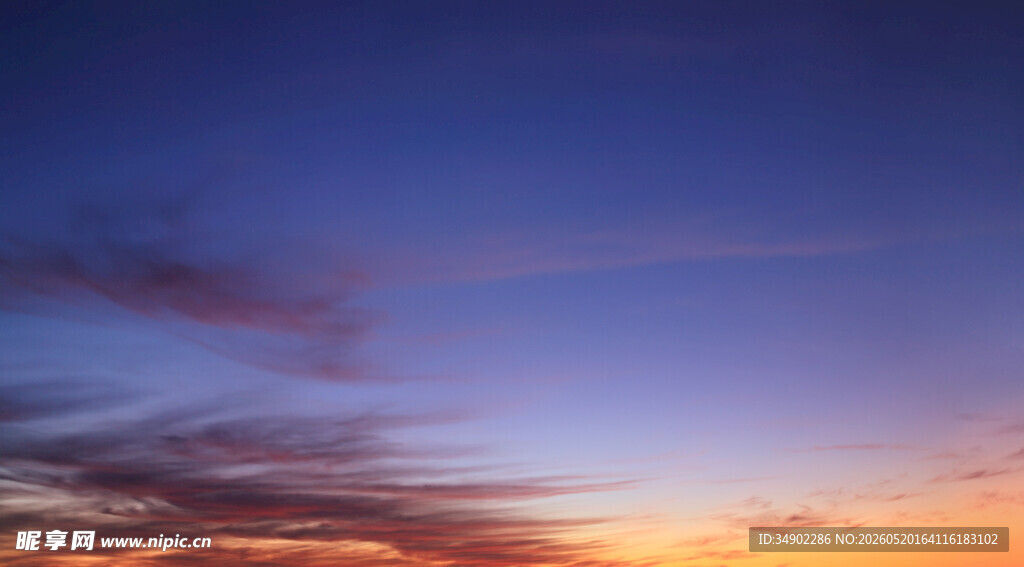 绚丽晚霞天空美景