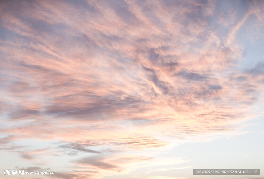 梦幻晚霞天空美景