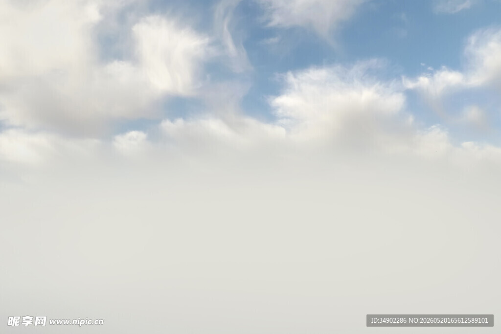 云海之上的蓝天美景
