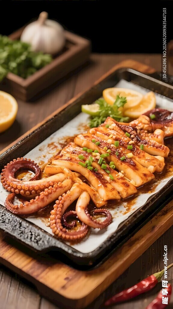 香煎鱿鱼美味诱人