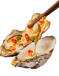 美味蒜蓉生蚝特写