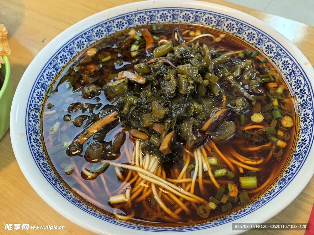 雪菜面 面食 早餐 小吃 红汤
