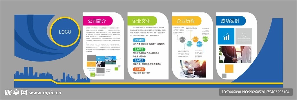 企业文化公司发展历程文化墙