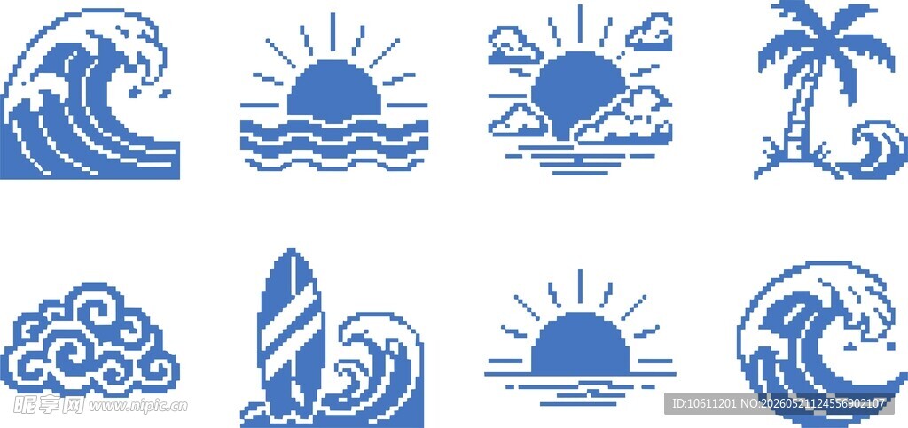 夏日海浪图标