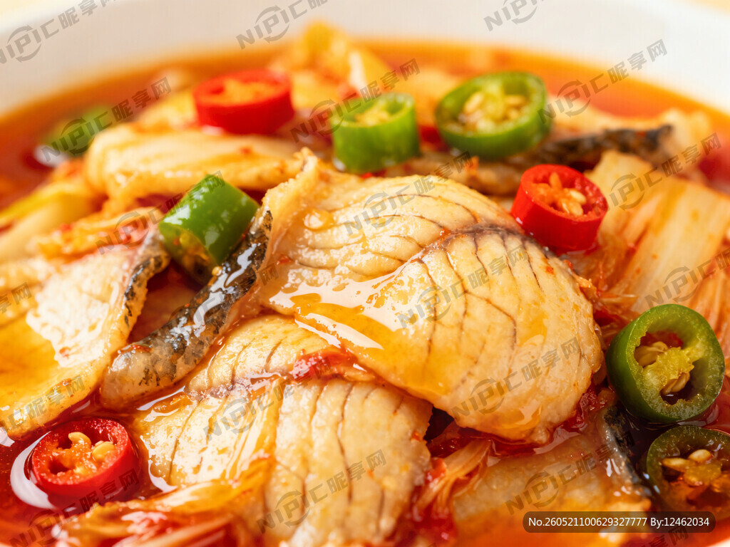 具有食欲的泡菜鱼肚图片