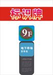 9层电子市场标识牌