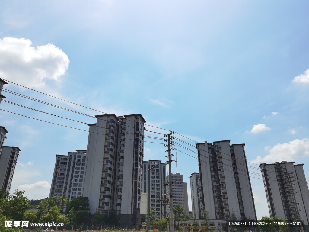城市中的高楼建筑群