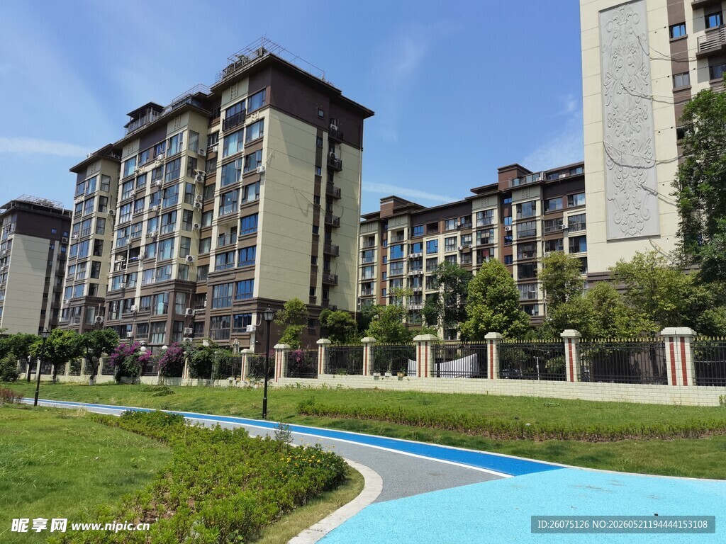 现代小区景观与休闲步道