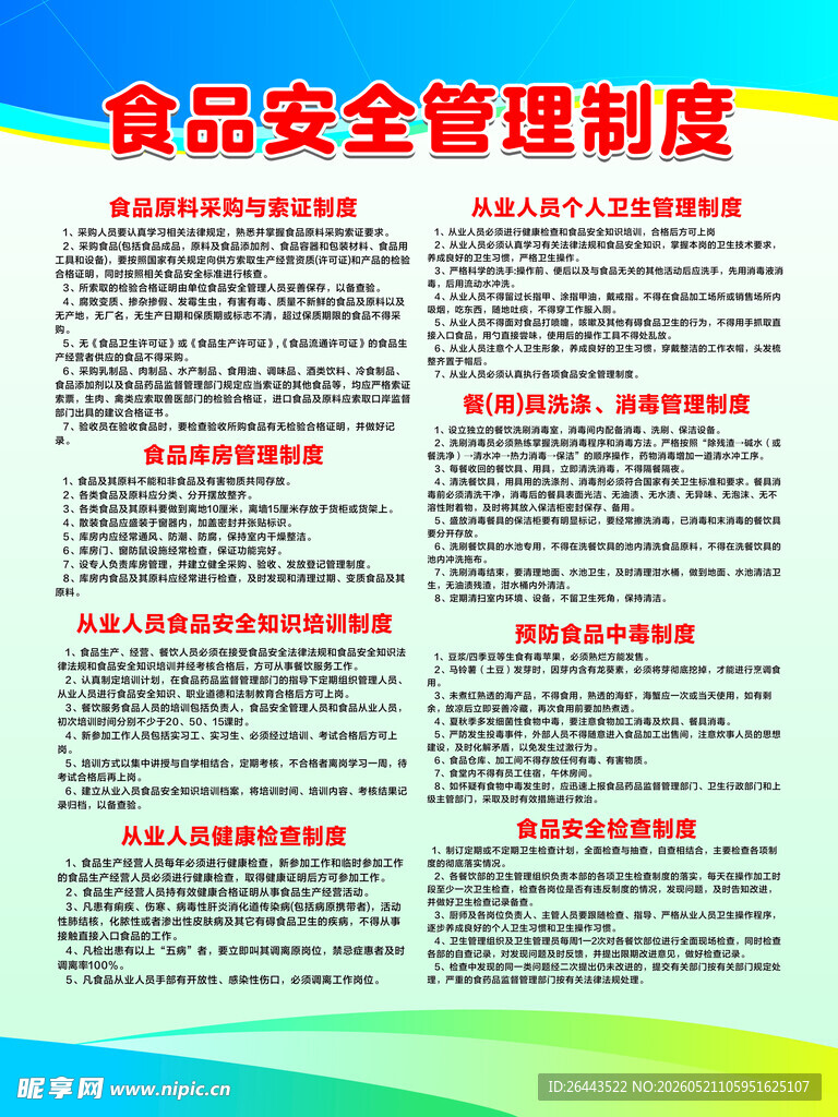 食品安全管理制度