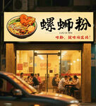 螺蛳粉店门头招牌设计