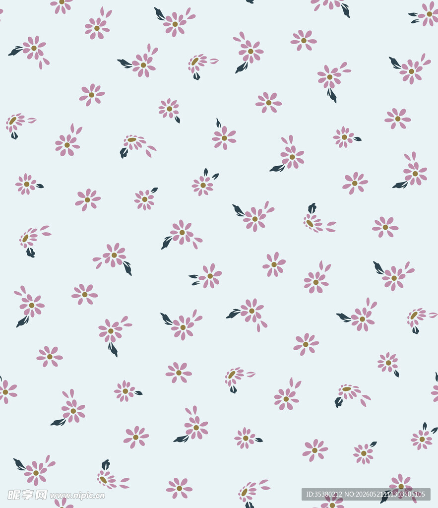粉色小花图案背景纹理