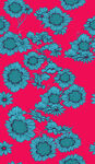 红底蓝花图案纹理