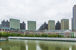 城市河畔高楼景观