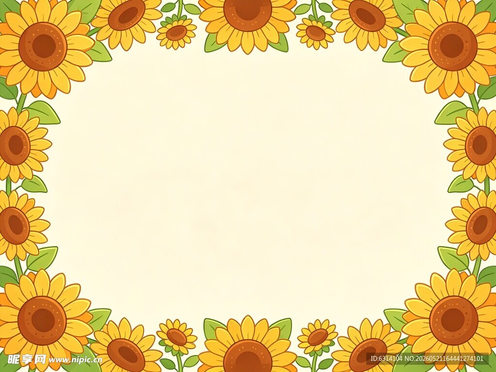 向日葵花边